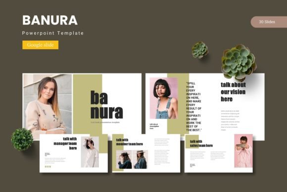 Banura – Google Slide Template for Polished Presentations