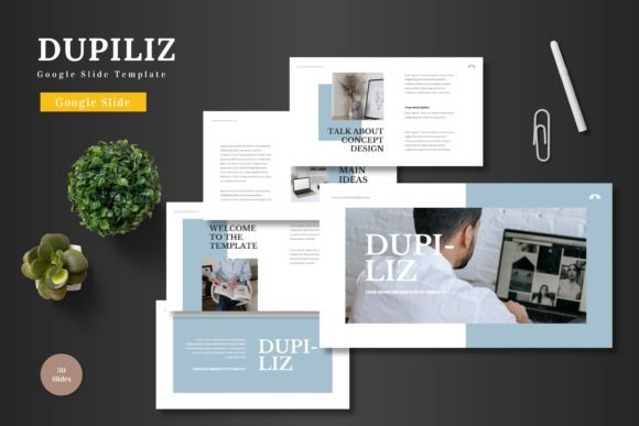 Dupiliz - Google Slide Template: A Versatile Presentation Tool for Professionals
