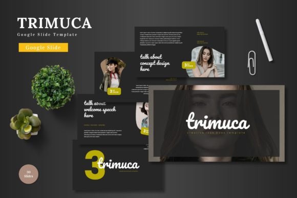 Trimuca - Google Slide Template: A Versatile Presentation Solution for Professionals